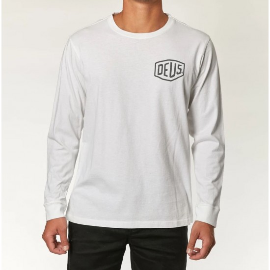 Deus Ex Machina Camperdown Long Sleeve Tee - White