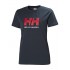 Helly Hansen Logo Tshirt Womens - Navy