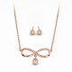 Wellington Jeweller - Infinity Solid Opal Necklace & OS Stud Earrings